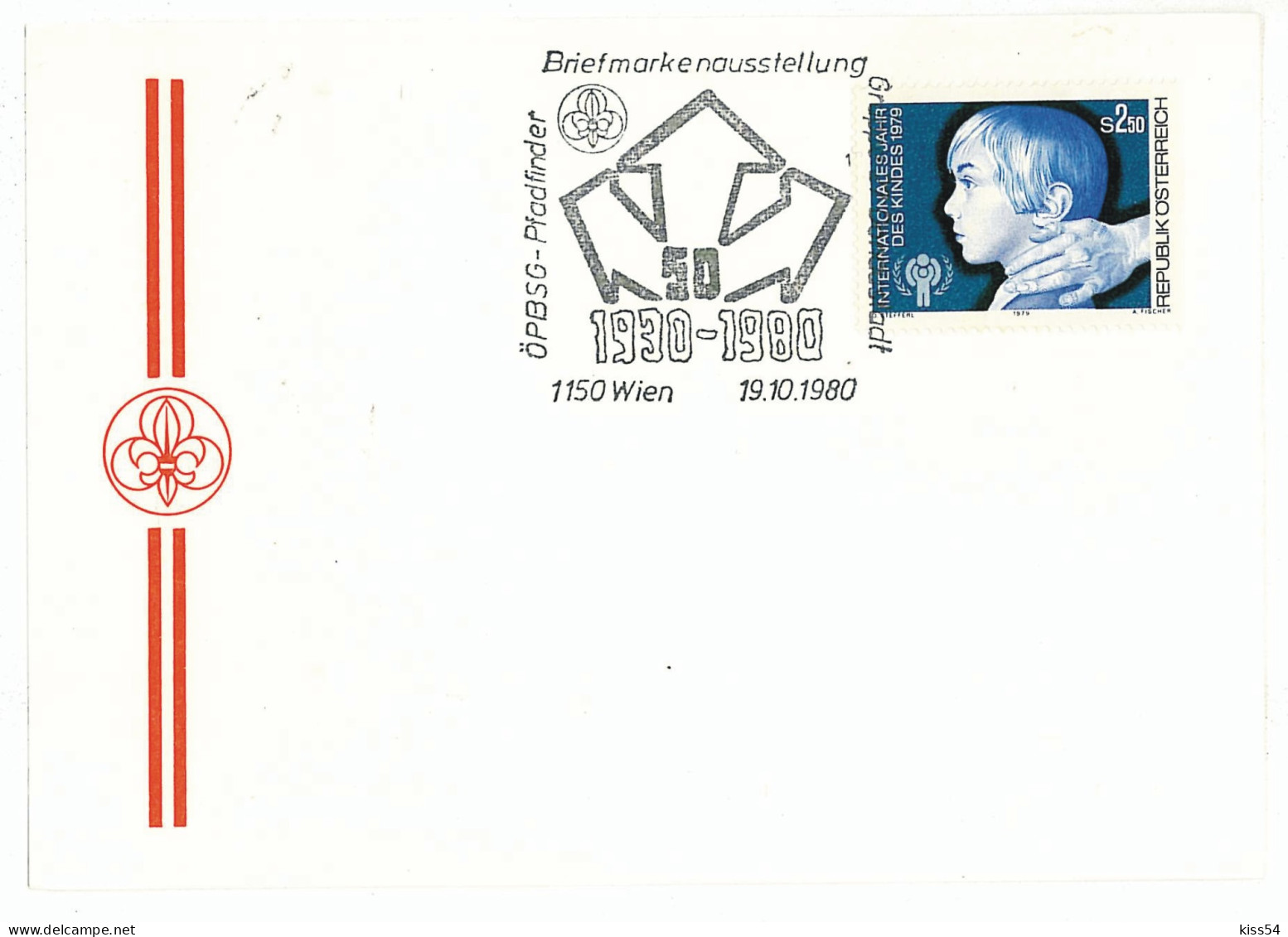 SC 50 - 961 Scout AUSTRIA - Cover - Used - 1980 - Lettres & Documents