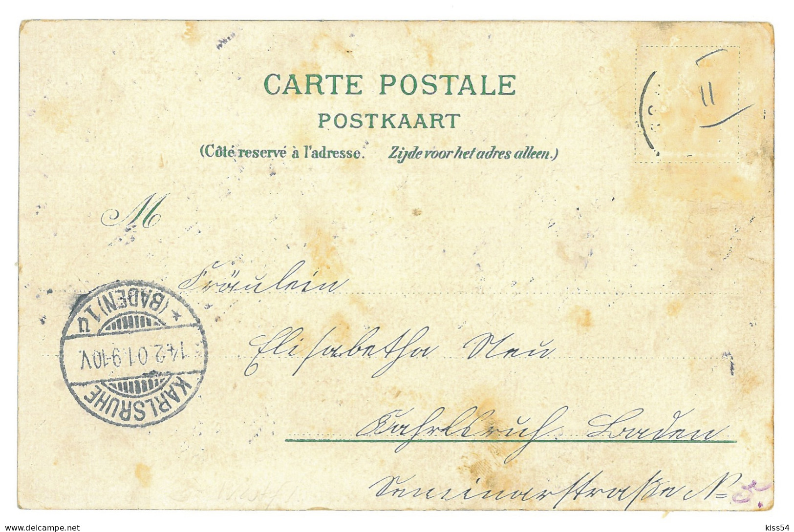 BEL 2 - 17025 ANVERS, Litho, Belgium - Old Postcard - Used - 1901 - Antwerpen