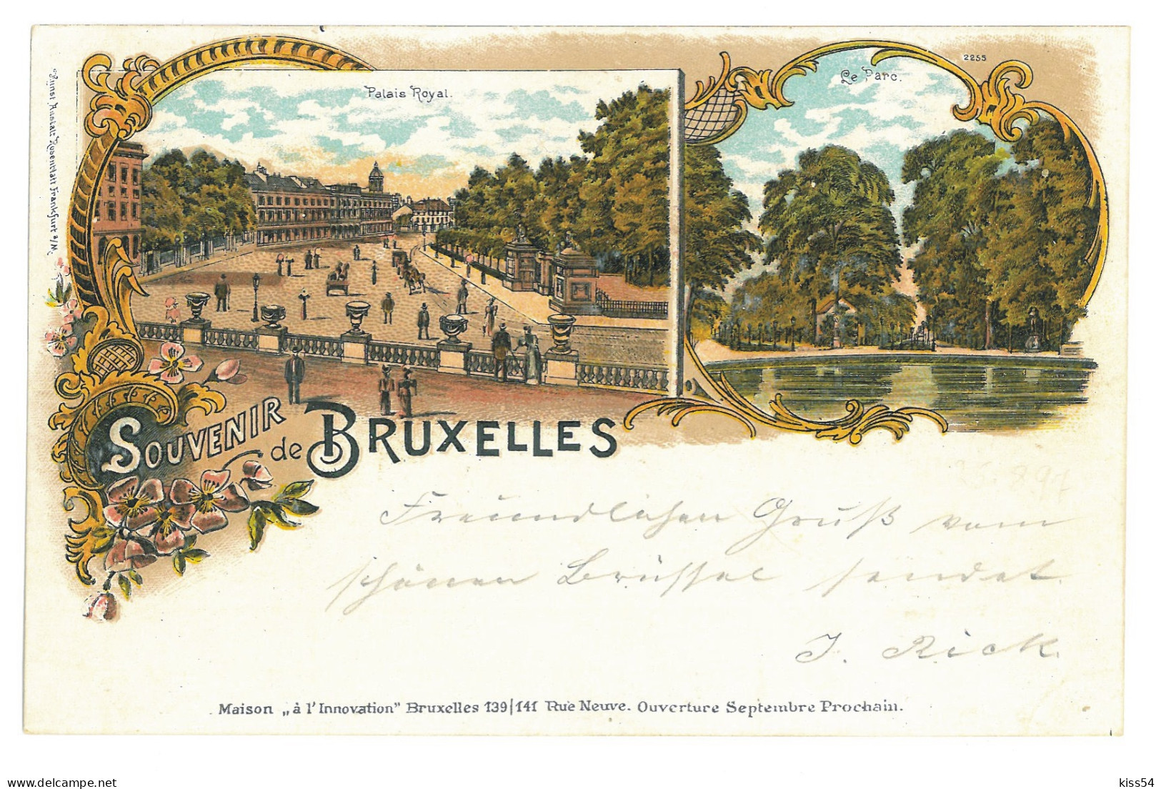 BEL 2 - 17030 BRUXELLES, Litho, Belgium - Old Postcard - Used - Avenidas, Bulevares