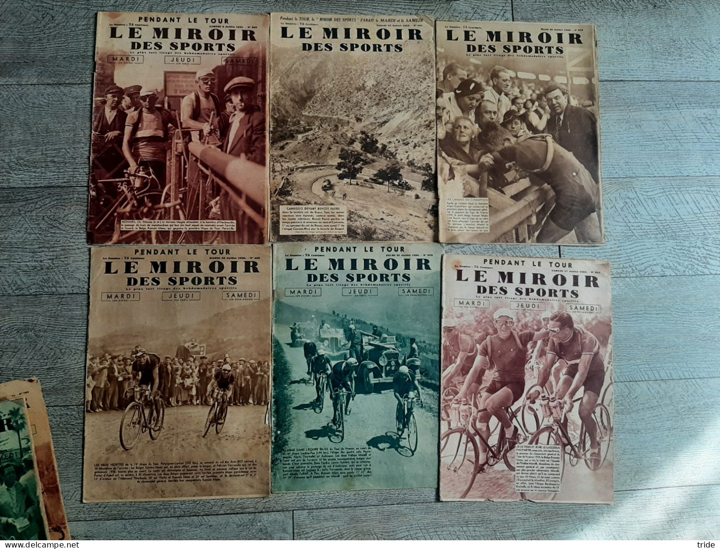 Lot 13 Revues Miroir Des Sports Cyclisme Tour De France Années 1930 Sport Divers - Deportes