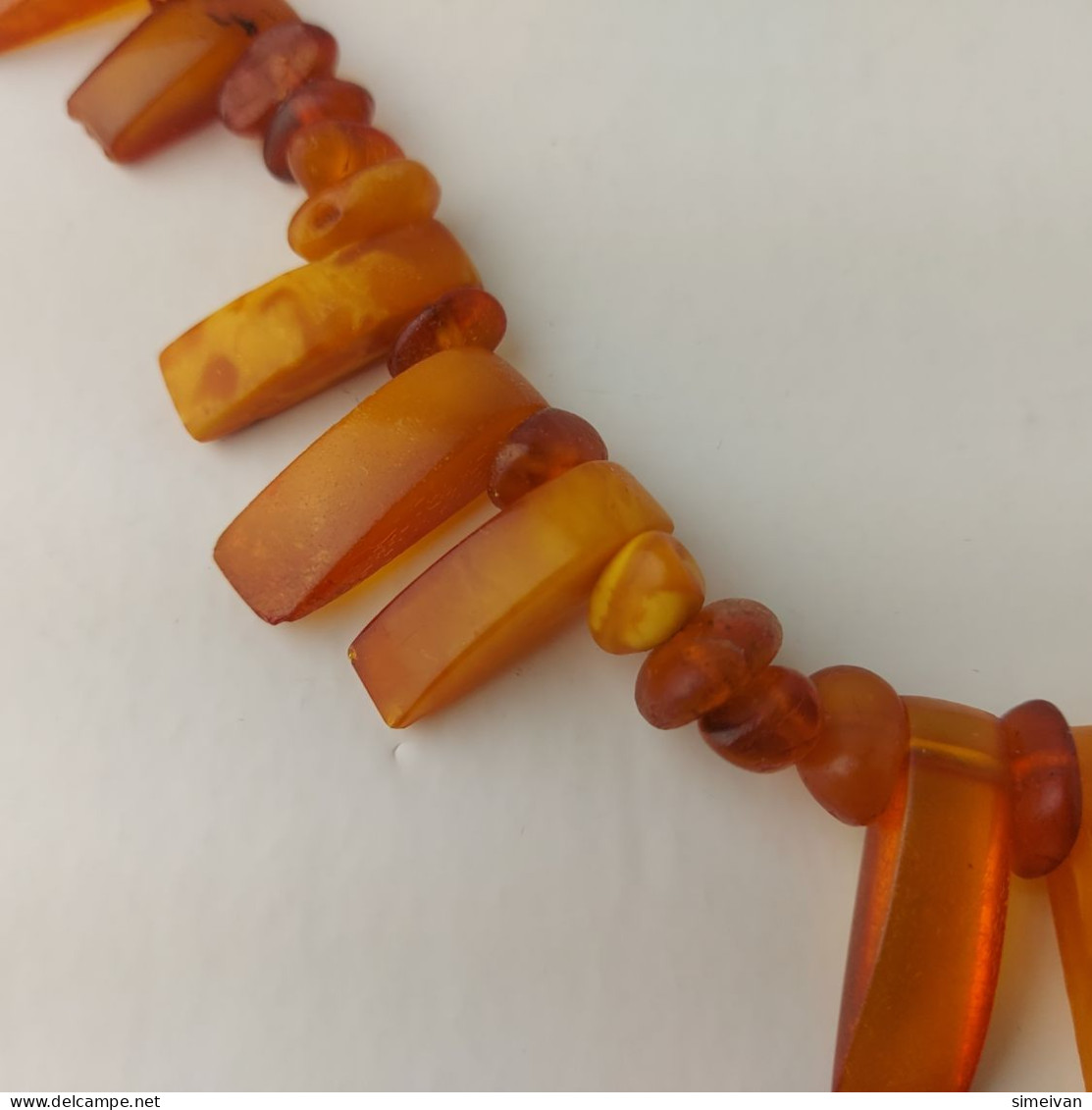 Vintage Natural 36 gr. Butterscotch Egg Yolk Baltic Amber Necklace #5540