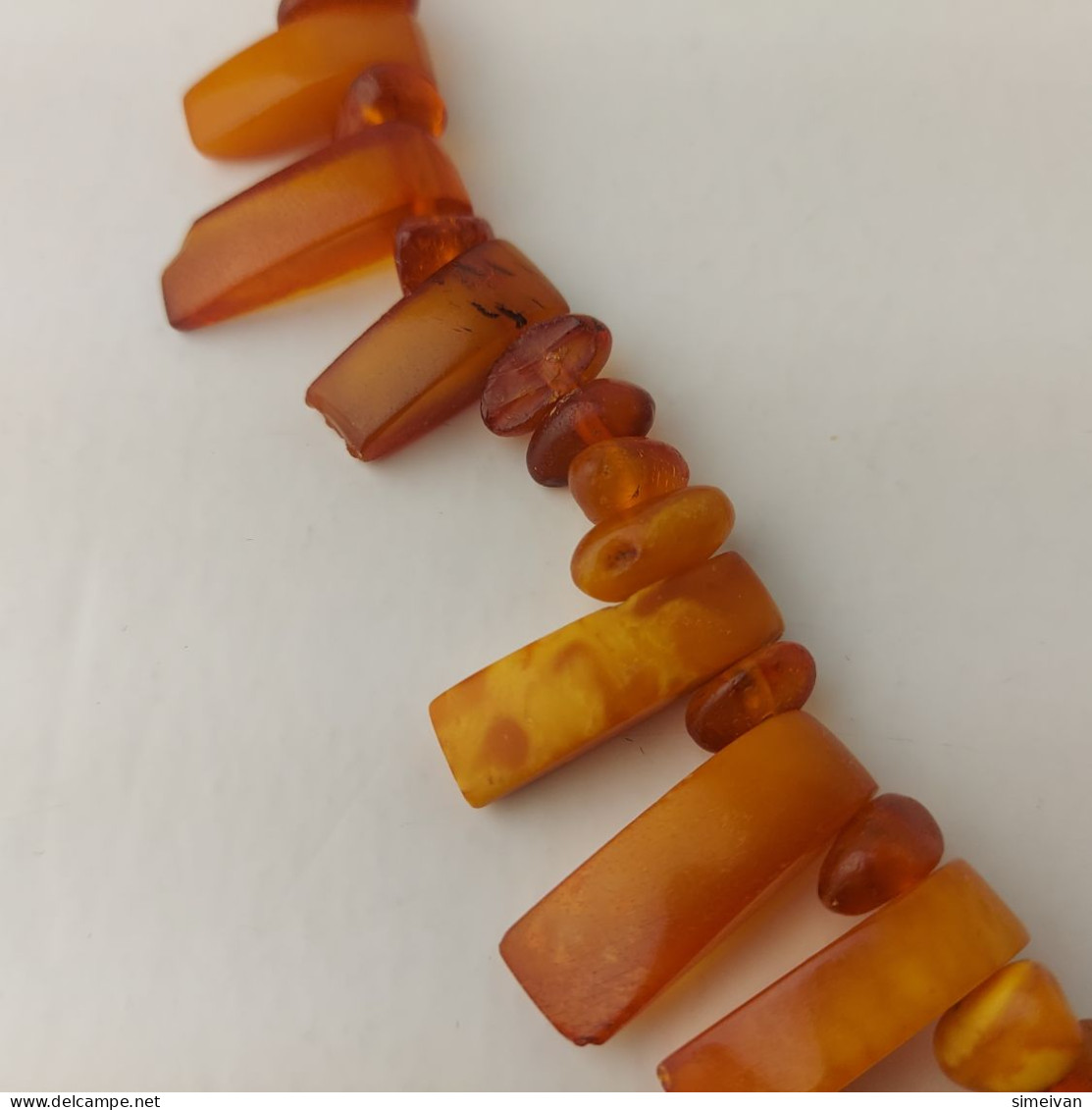 Vintage Natural 36 gr. Butterscotch Egg Yolk Baltic Amber Necklace #5540