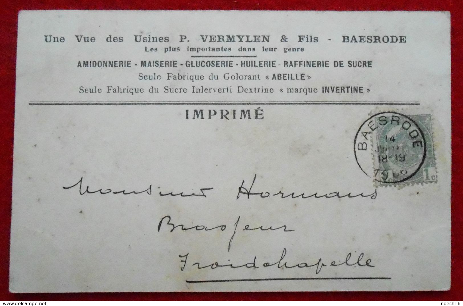 CPA 1906 Baesrode Vue Partielle Des Usines Vermylen & Fils. Dendermonde - Dendermonde