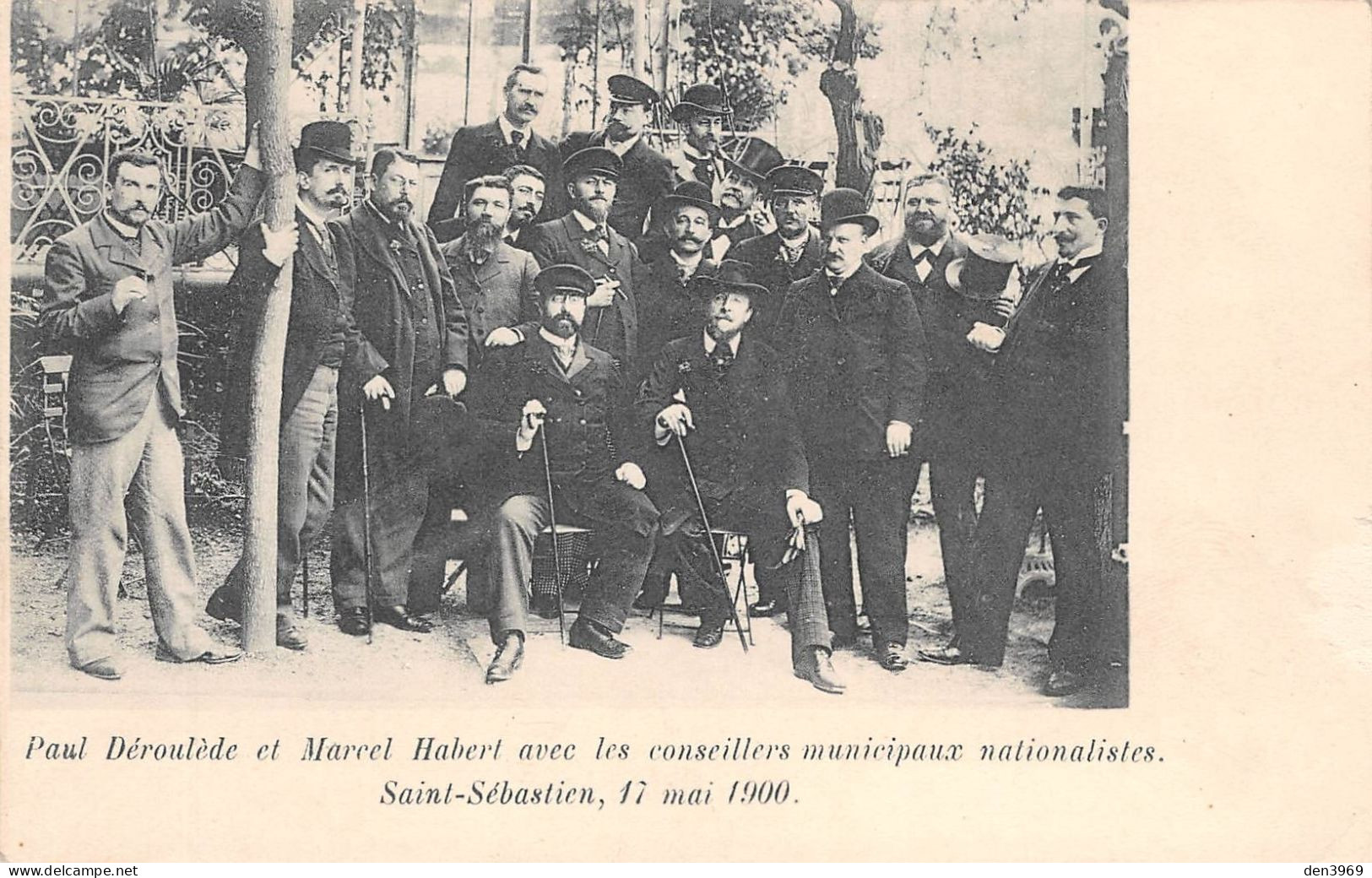 Espagne - SAINT-SEBASTIEN - Paul Déroulède Et Marcel Habert Avec Les Conseillers Municipaux Nationalistes, 17 Mai 1900 - Guipúzcoa (San Sebastián)