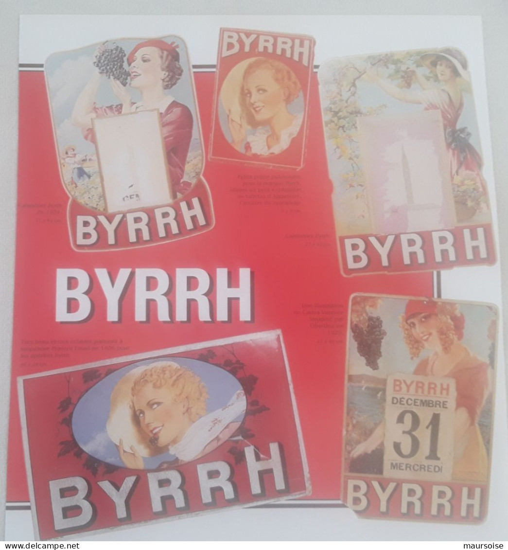 BYRRH  4 Publicités  Vintage - Sonstige & Ohne Zuordnung