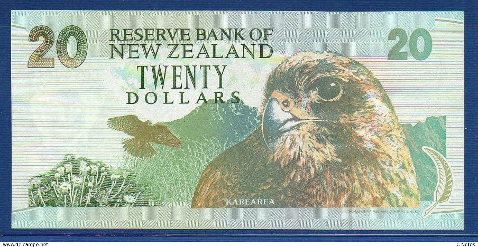 NEW ZEALAND  - P.183 – 20 Dollars ND (1994) UNC, S/n DD965115 - Nouvelle-Zélande