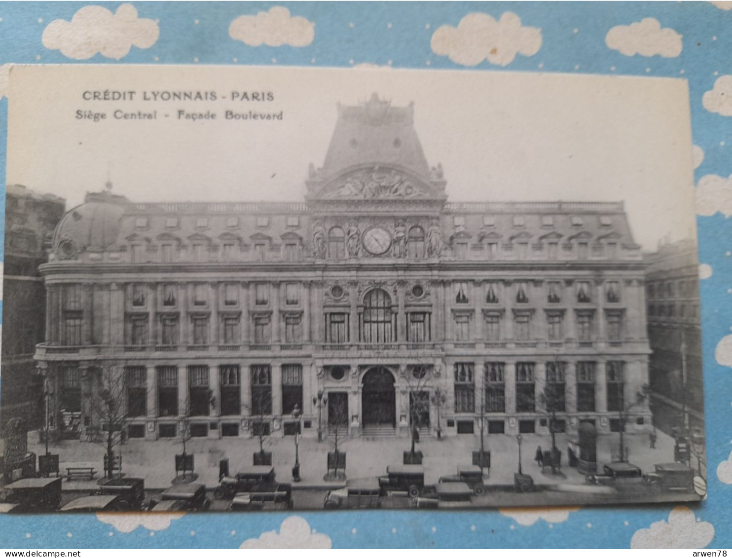 CREDIT LYONNAIS PARIS Siege Central Façade Boulevard - Bancos