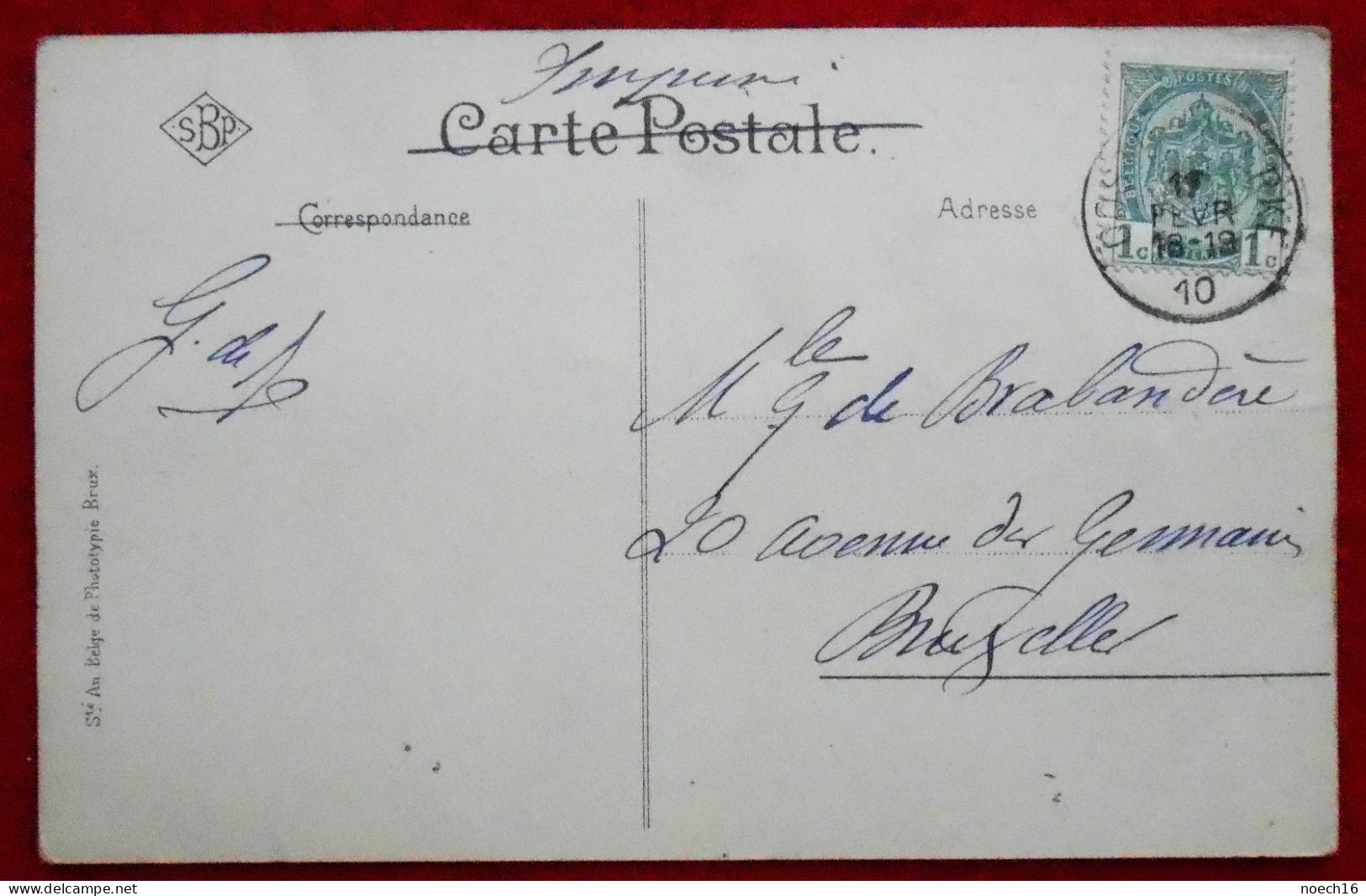 CPA 1910 Bleutée SBP 20 Furnes Veurne Les Cordiers. Vieux Métier - Veurne