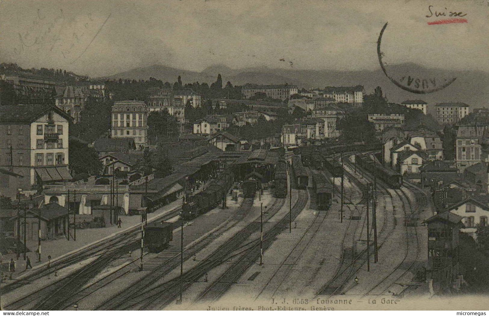 Lausanne - La Gare - Bahnhöfe Mit Zügen
