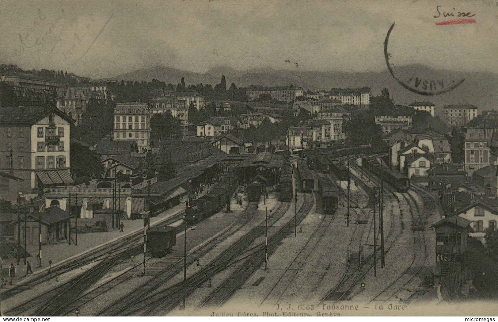 Lausanne - La Gare - Stations - Met Treinen