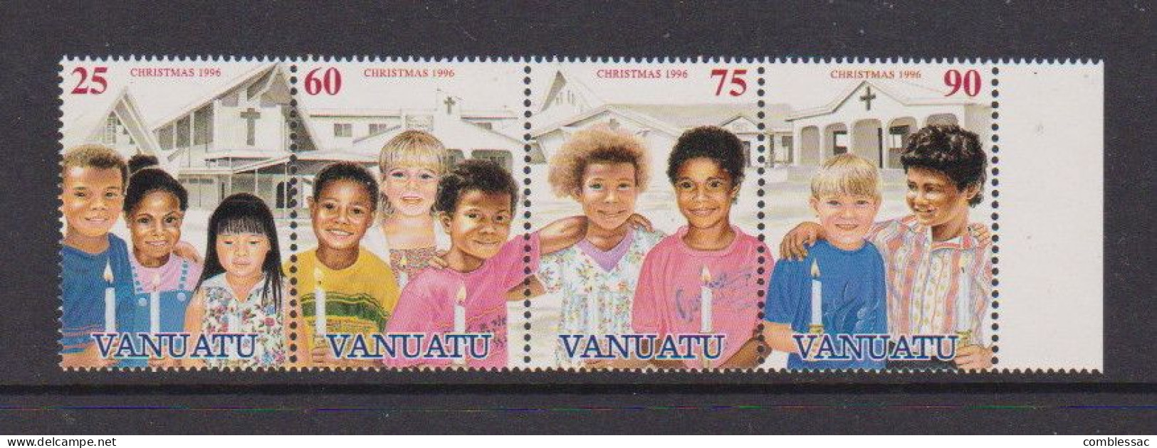 VANUATO    1996   Christmas    Strip  Of  4    MNH - Vanuatu (1980-...)