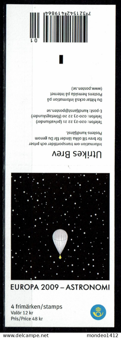 Sweden 2009 - YT N°C2669 - MNH** - Boekje/carnet - EUROPA Stamps - Astronomy - 1981-..