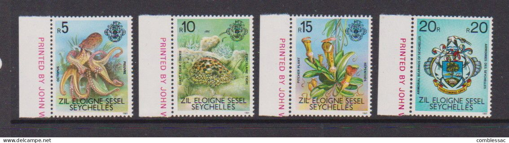 SEYCHELLES  ZIL ELWAGNE  SESEL    1989    4  High  Values   Perf 13   MNH - Seychellen (1976-...)