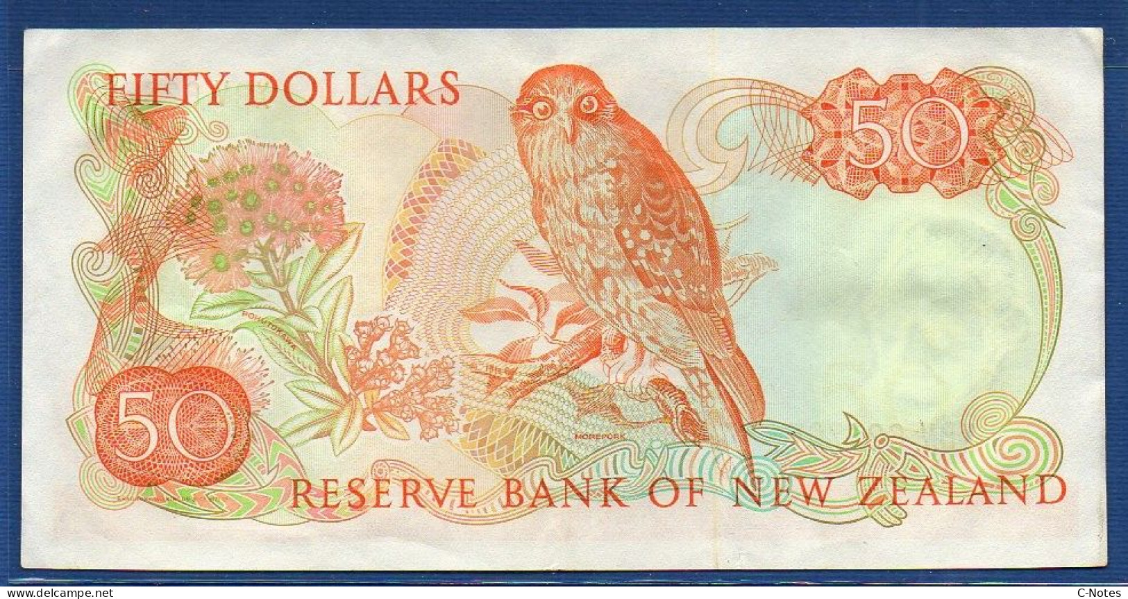 NEW ZEALAND  - P.174b – 50 Dollars ND (1992) VF/XF, S/n XBV 623707 - Nuova Zelanda