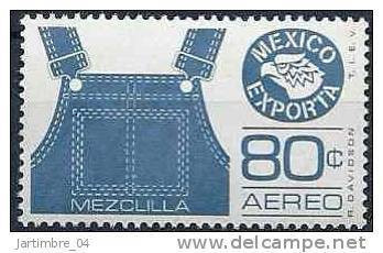 1975-76 MEXIQUE PA  405B** Exportations, Textile, Salopette, Issu De Série - Mexique