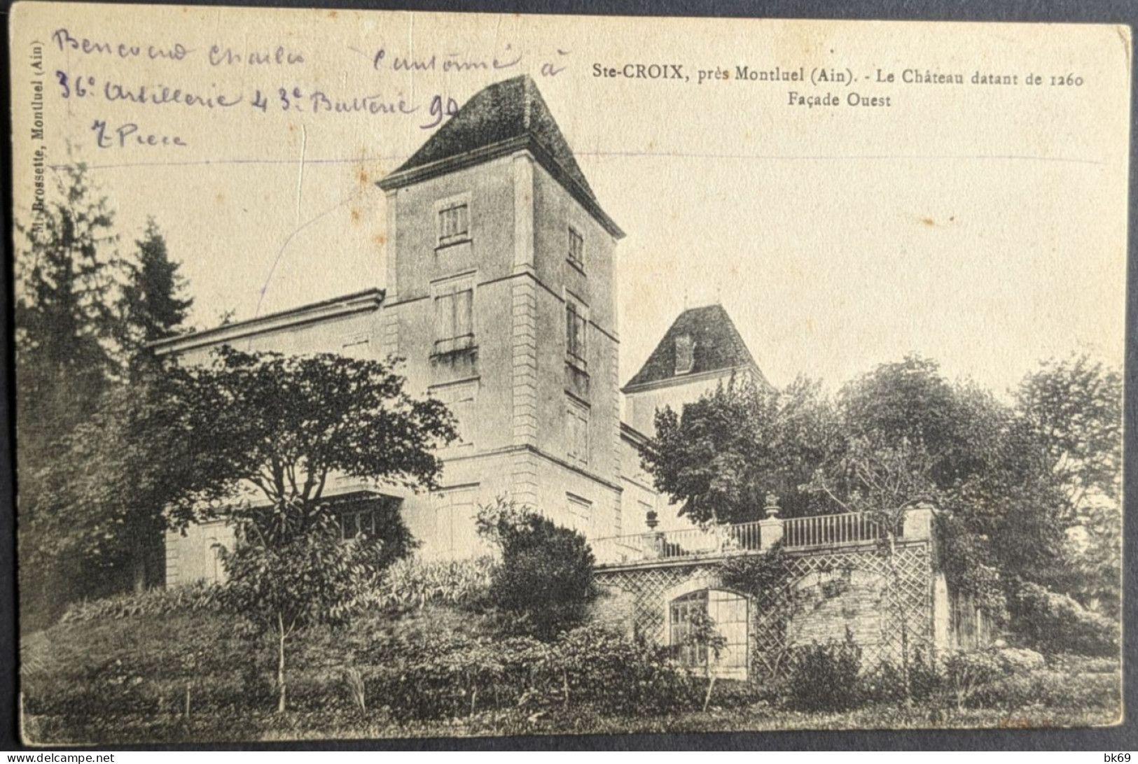 Montluel Château Datant De 1260 Ste Croix Façade Ouest - Montluel
