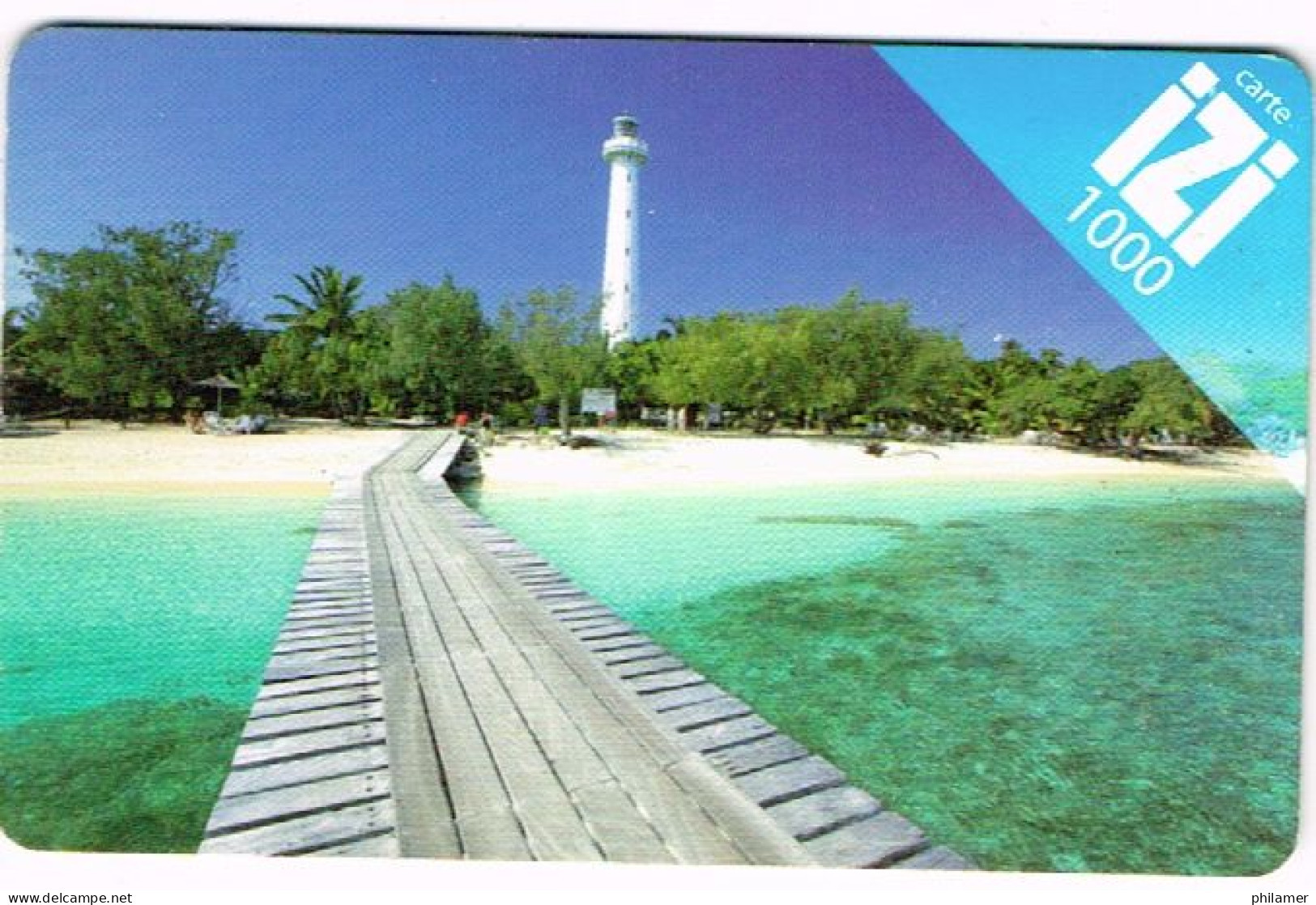 Nouvelle Caledonie Caledonie Telecarte Phonecard Prepayee IZI 1000 Francs Phare Amedee Ex 2009 Ut BE - Nuova Caledonia