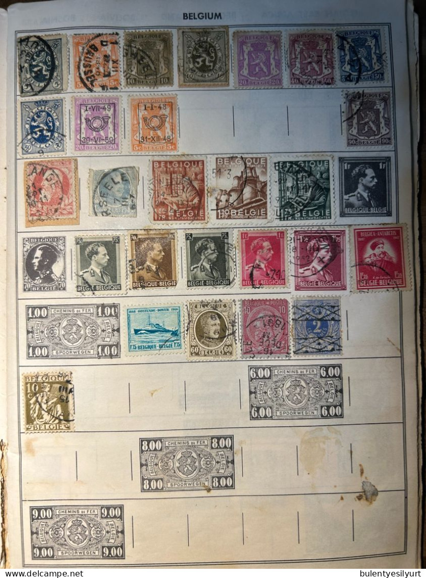 Special And Unique Stamps From All Countries From The Late 1800s And 1900s - Verzamelingen (in Albums)