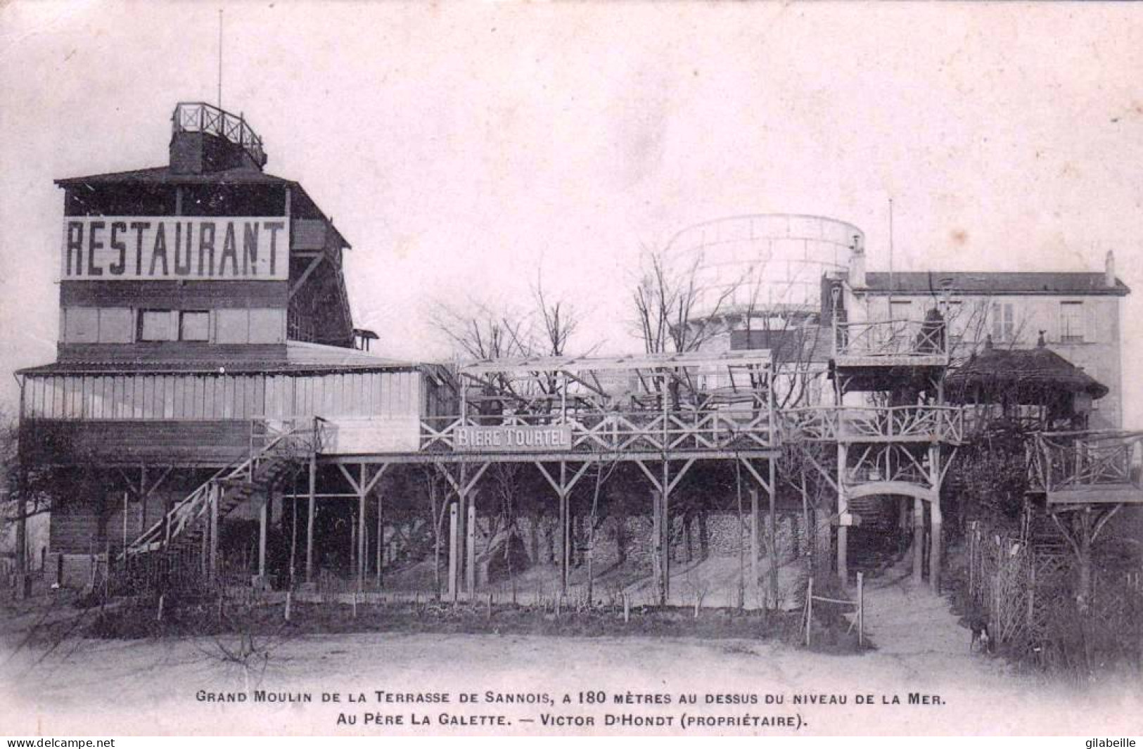 95 - Val D'oise -  SANNOIS -  Grand Moulin De La Terrasse - Au Pere La Galette - Sannois