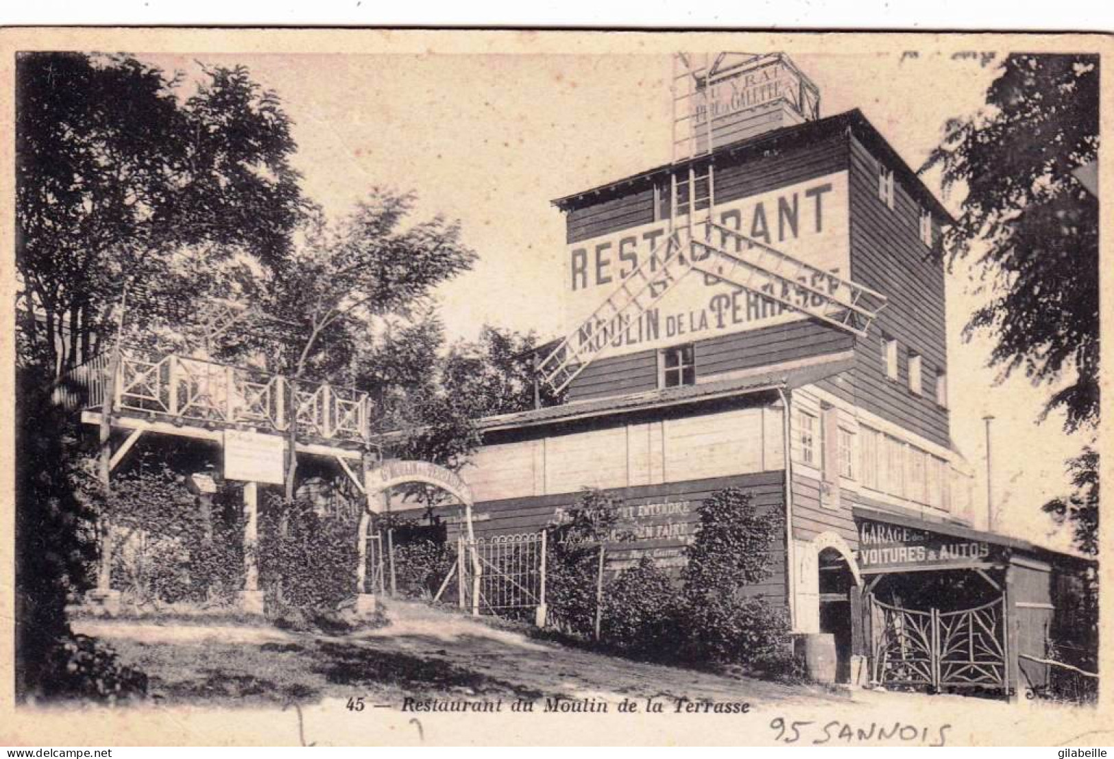 95 - Val D'oise - SANNOIS - Restaurant Du Moulin De La Terrasse - Sannois