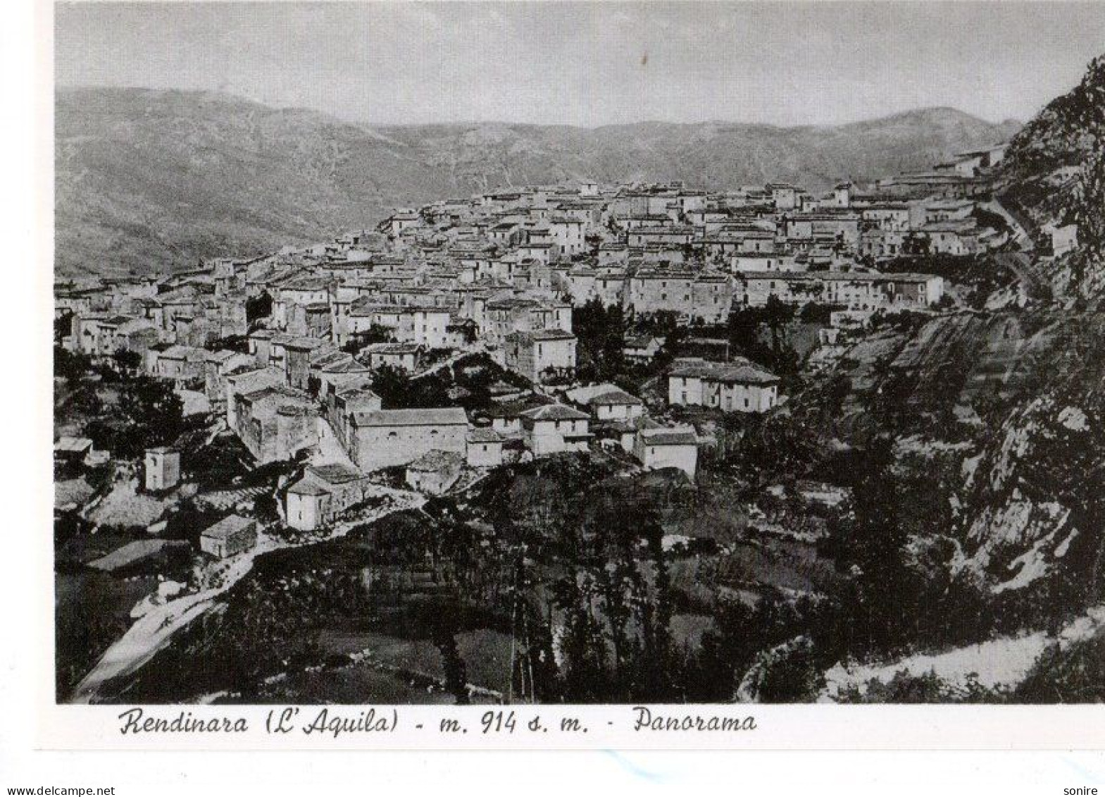 RENDINARA (L'AQUILA) PANORAMA - BROMOFOTO - NVG FG - C0336 - L'Aquila