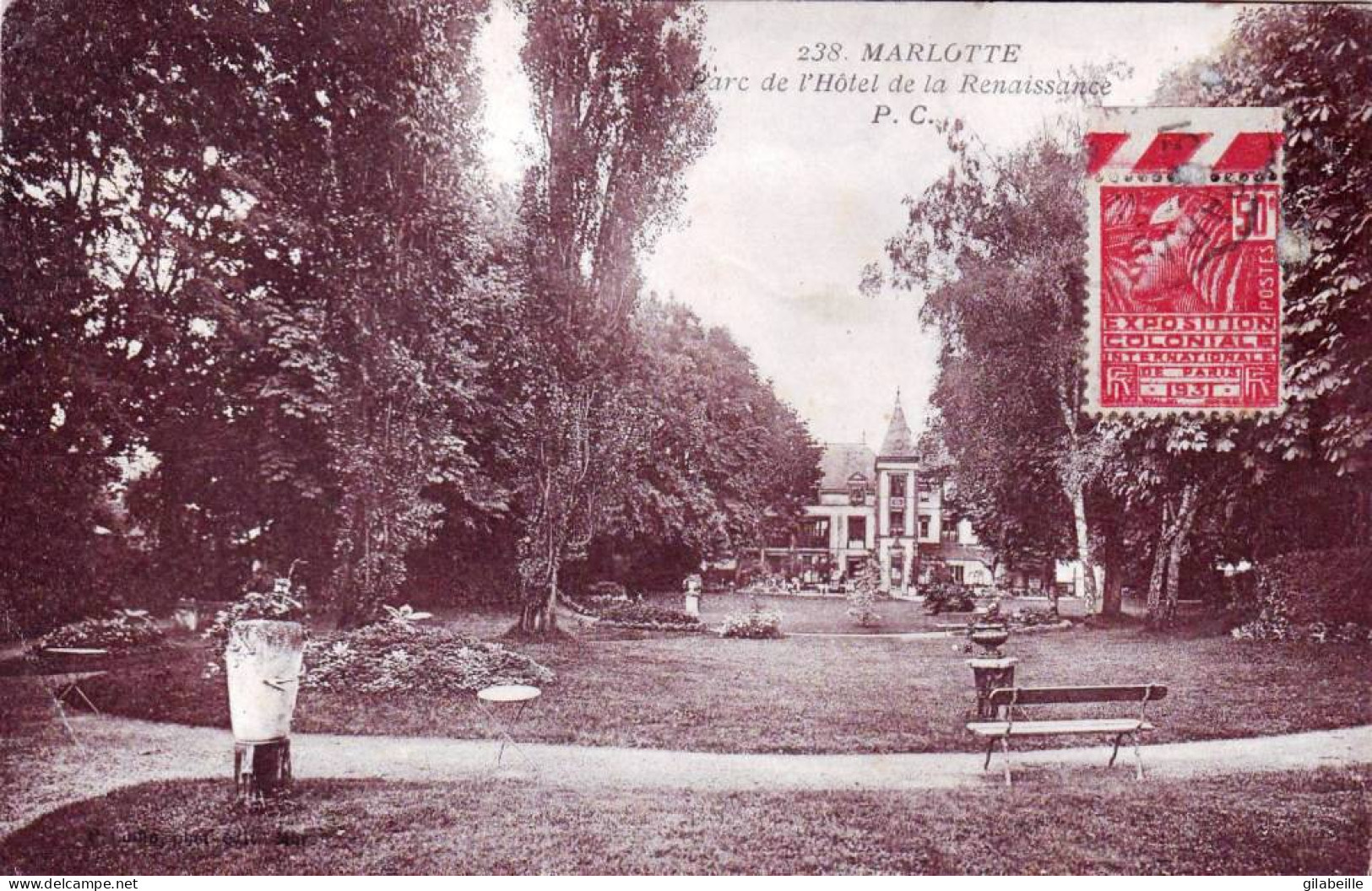 77 - Seine Et Marne -  MARLOTTE -  Le Parc De L Hotel De La Renaissance - Sonstige & Ohne Zuordnung