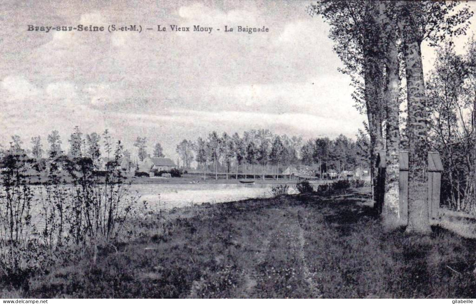 77 - Seine Et Marne - BRAY Sur SEINE - Le Vieux Mouy -  La Baignade - Bray Sur Seine