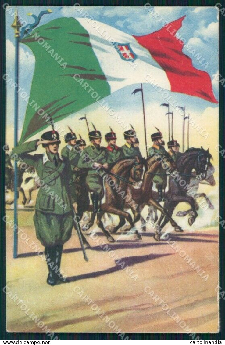 Militari Cavalleria Cavalleggeri Cartolina XF2953 - Regimente