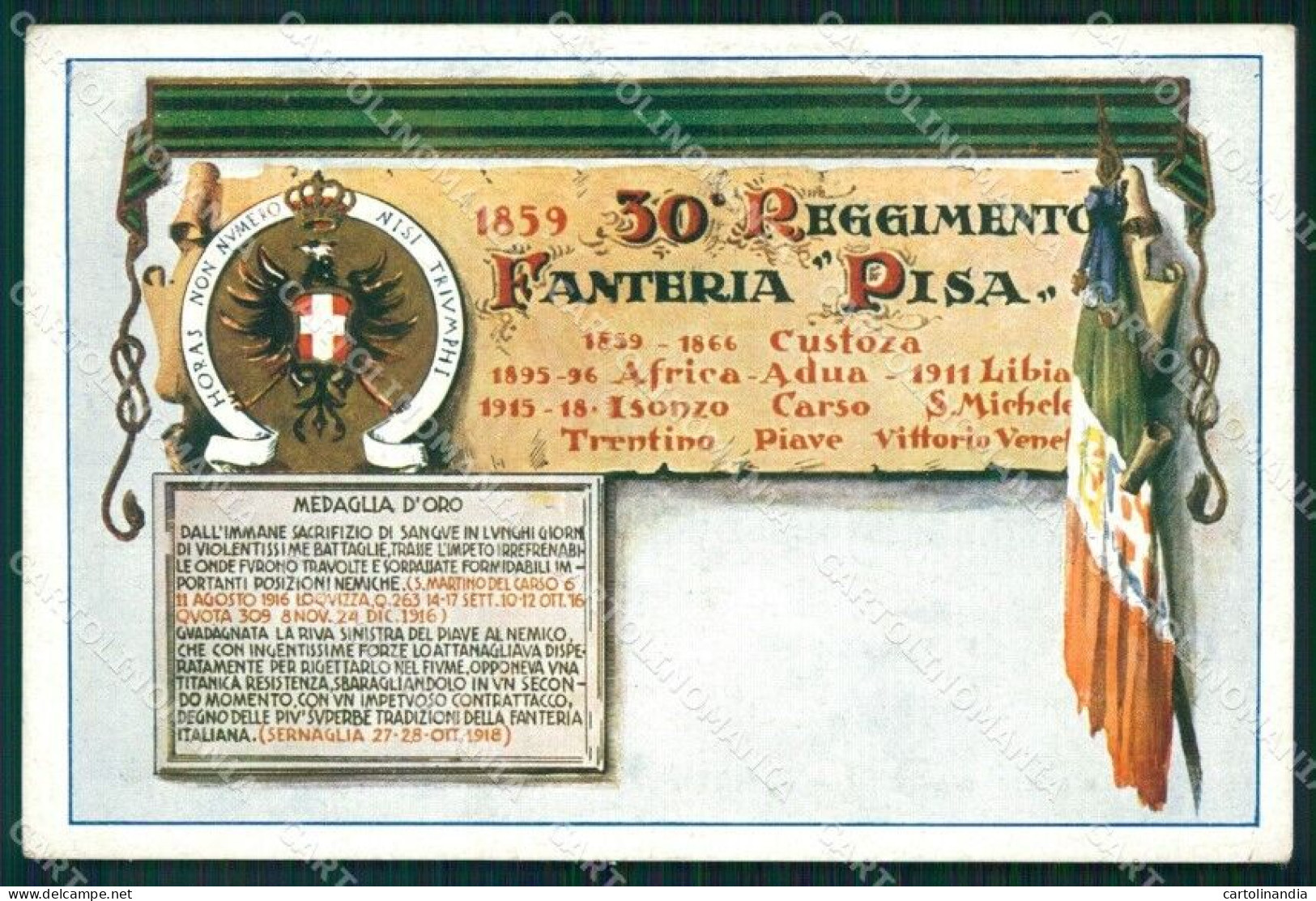 Militari Reggimentali 30º Reggimento Fanteria Fascismo Boeri Cartolina XF4756 - Regimente