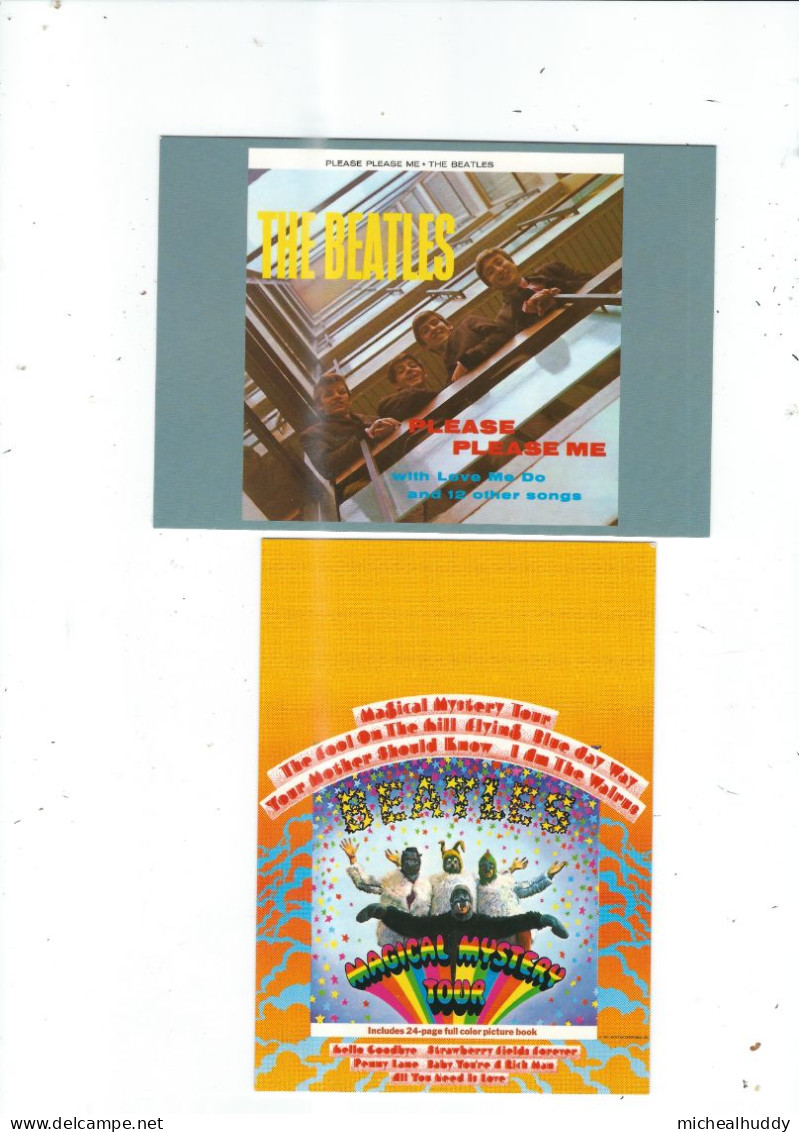 4 POSTCARDS  THE BEATLES - Music And Musicians