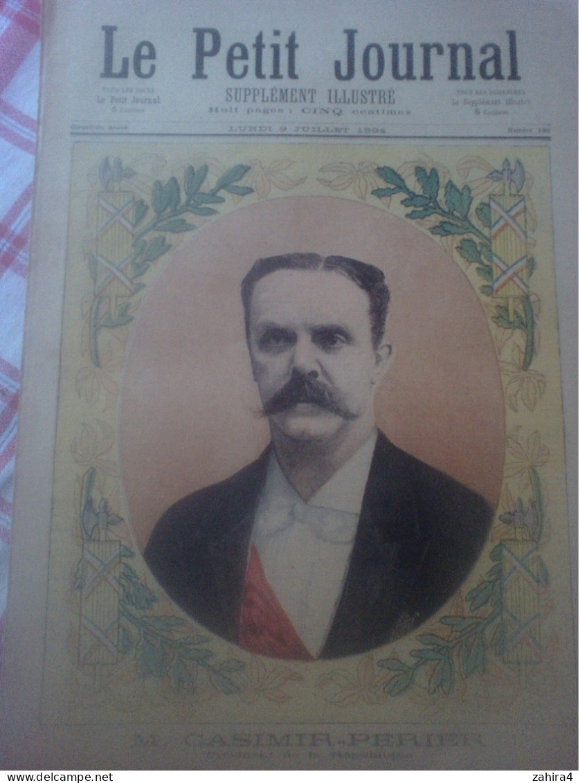 Le Petit Journal N°190 M Casimir-Perrier Pdt De La République Election Du Nouveau Président Une Séance Préparatoire - Zeitschriften - Vor 1900