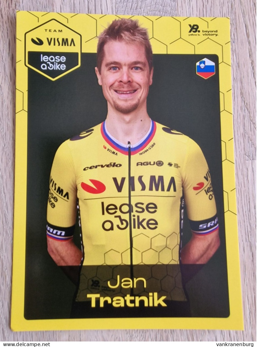 Card Jan Tratnik - Team Visma-Lease A Bike - 2024 - Cycling - Cyclisme - Ciclismo - Wielrennen - Cycling