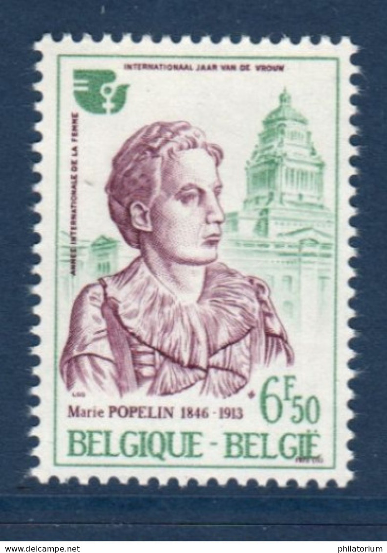 Belgique, België, **, Yv 1767, Mi 1828, SG 2398, Marie Popelin (1846-1913), Année De La Femme, - Unused Stamps