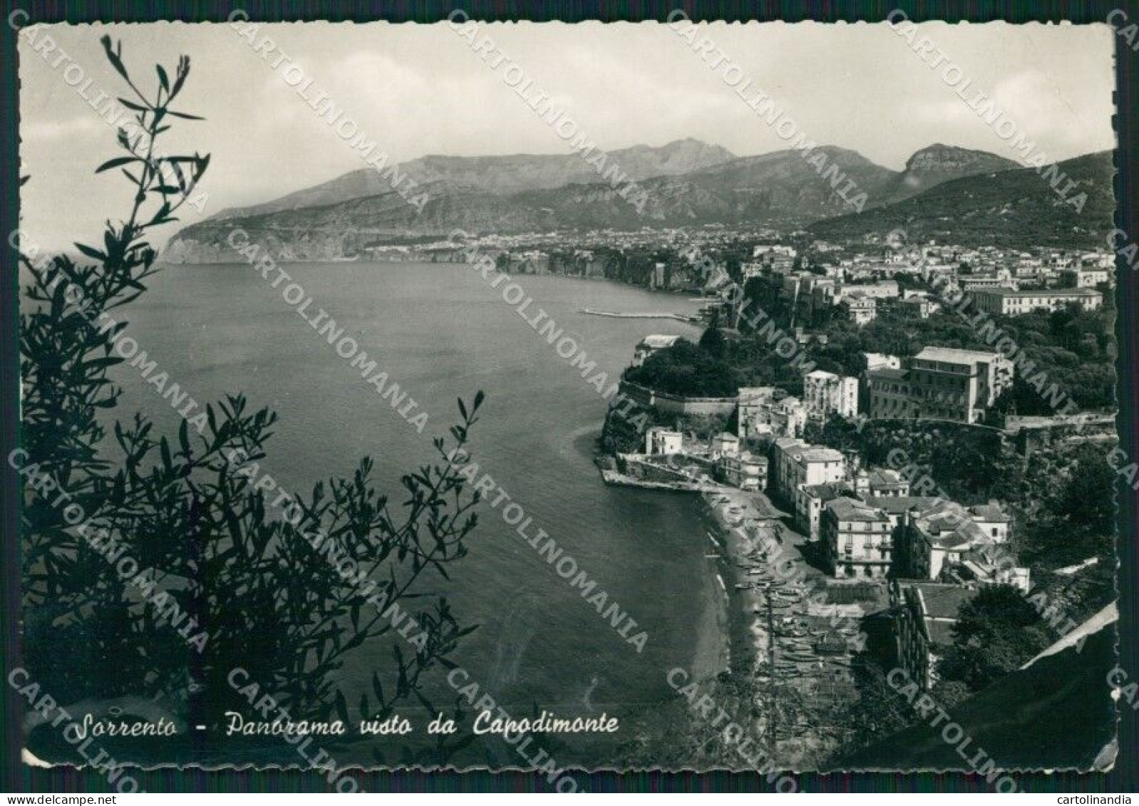 Napoli Sorrento Capodimonte PIEGA Foto FG Cartolina KB4128 - Napoli (Naples)