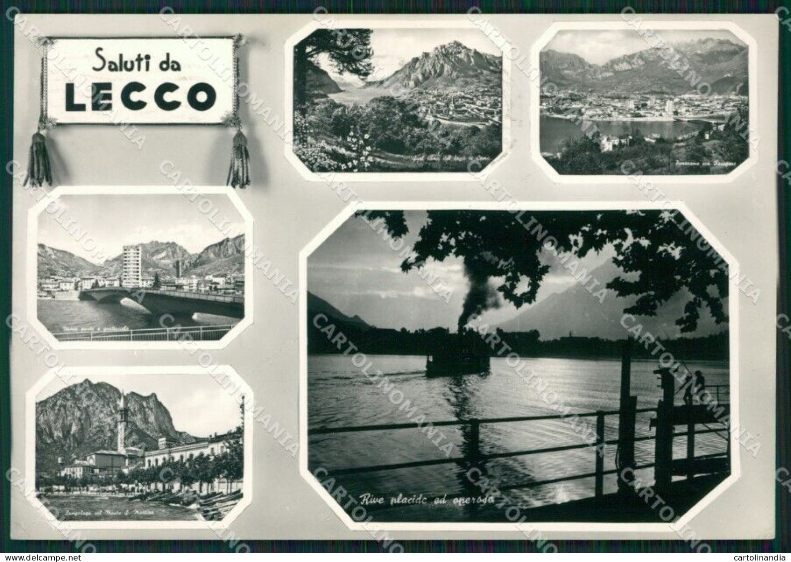 Lecco Città Saluti Da PIEGHINA Foto FG Cartolina ZKM9256 - Lecco