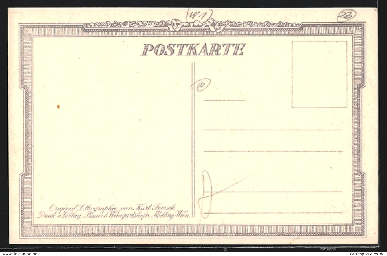 Künstler-AK Wien, K. K. Hofburgtheater, Auto Und Litfasssäule  - Autres & Non Classés