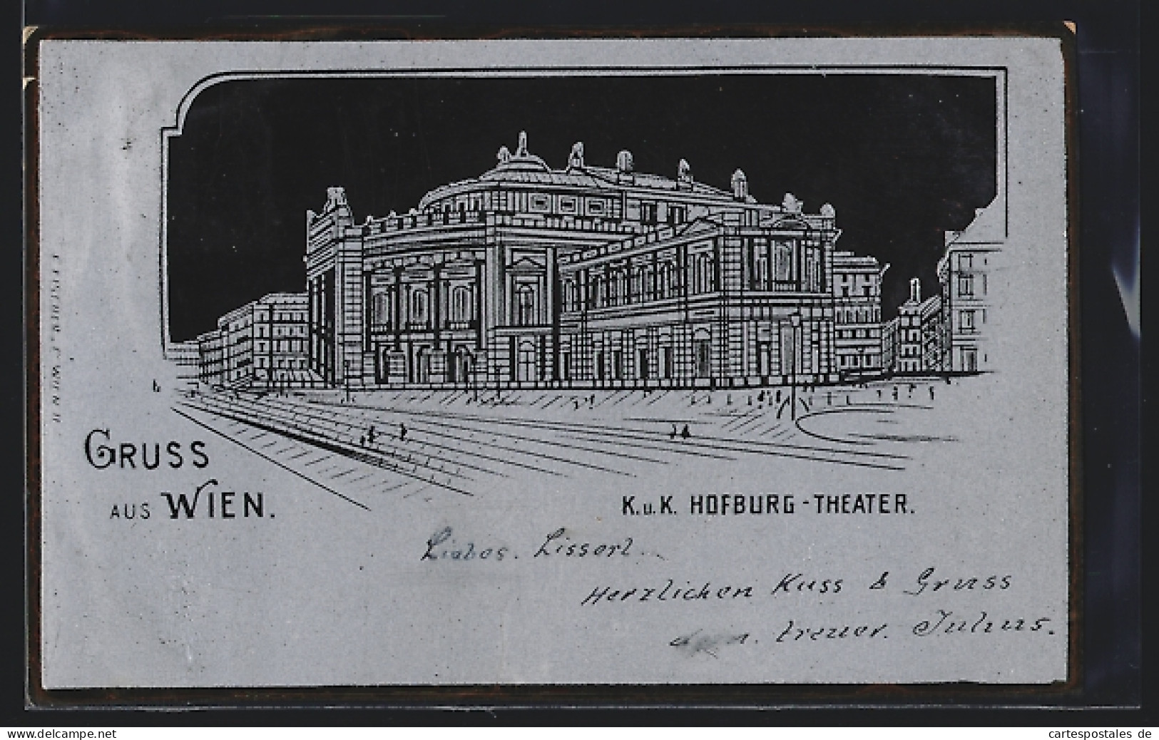 AK Wien, K. K. Hofburg-Theater  - Autres & Non Classés