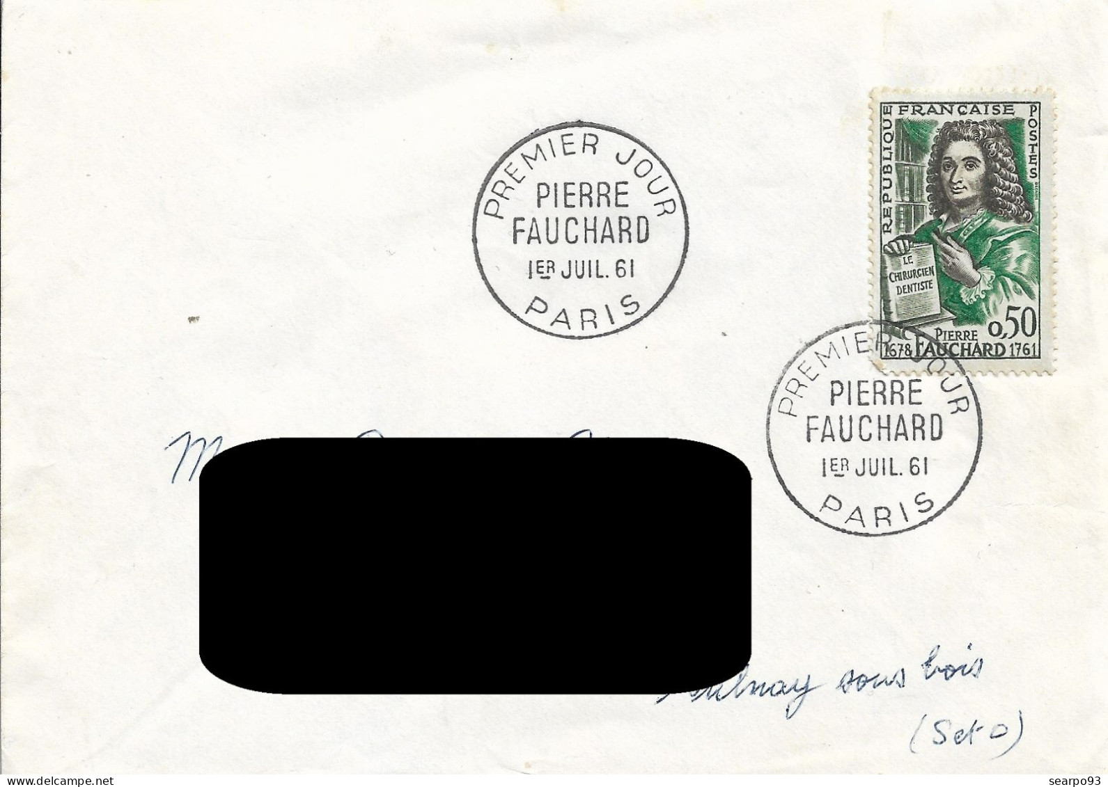 FRANCE. FDC. PIERRE FOUCHARD. MEDICINE. 1961 - 1960-1969