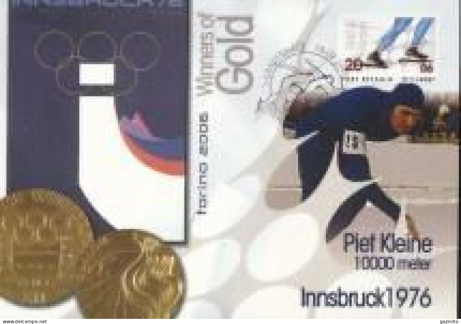 Netherlands 2012, Olympic Games Winners, Innsbruck, Skating, Special Cover - Hiver 1964: Innsbruck