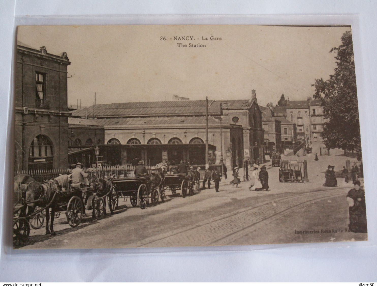 CPA   NANCY  //    LA  GARE  --   1918 - Nancy