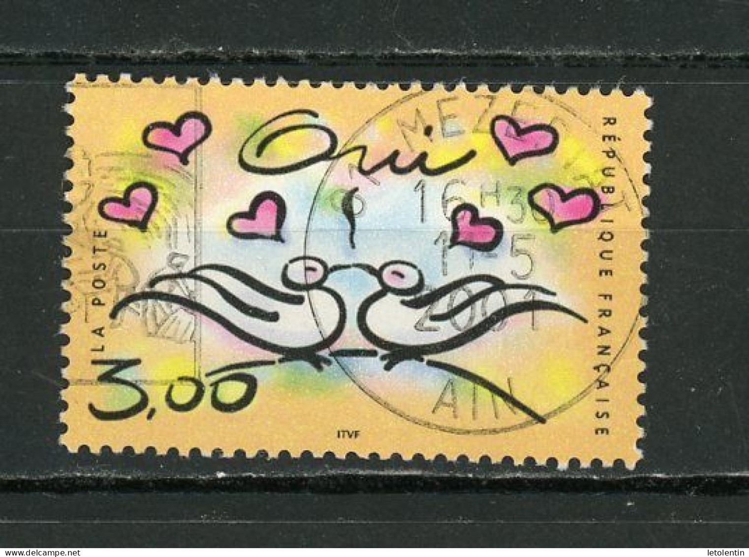 FRANCE - TIMBRE À MESSAGE - N° Yvert 3229 Obli. Ronde De "MÉZÉRIAT De 2001" - Used Stamps