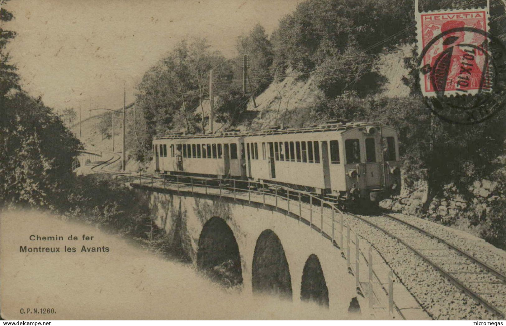 Chemin De Fer Montreux-Les Avants - Treinen