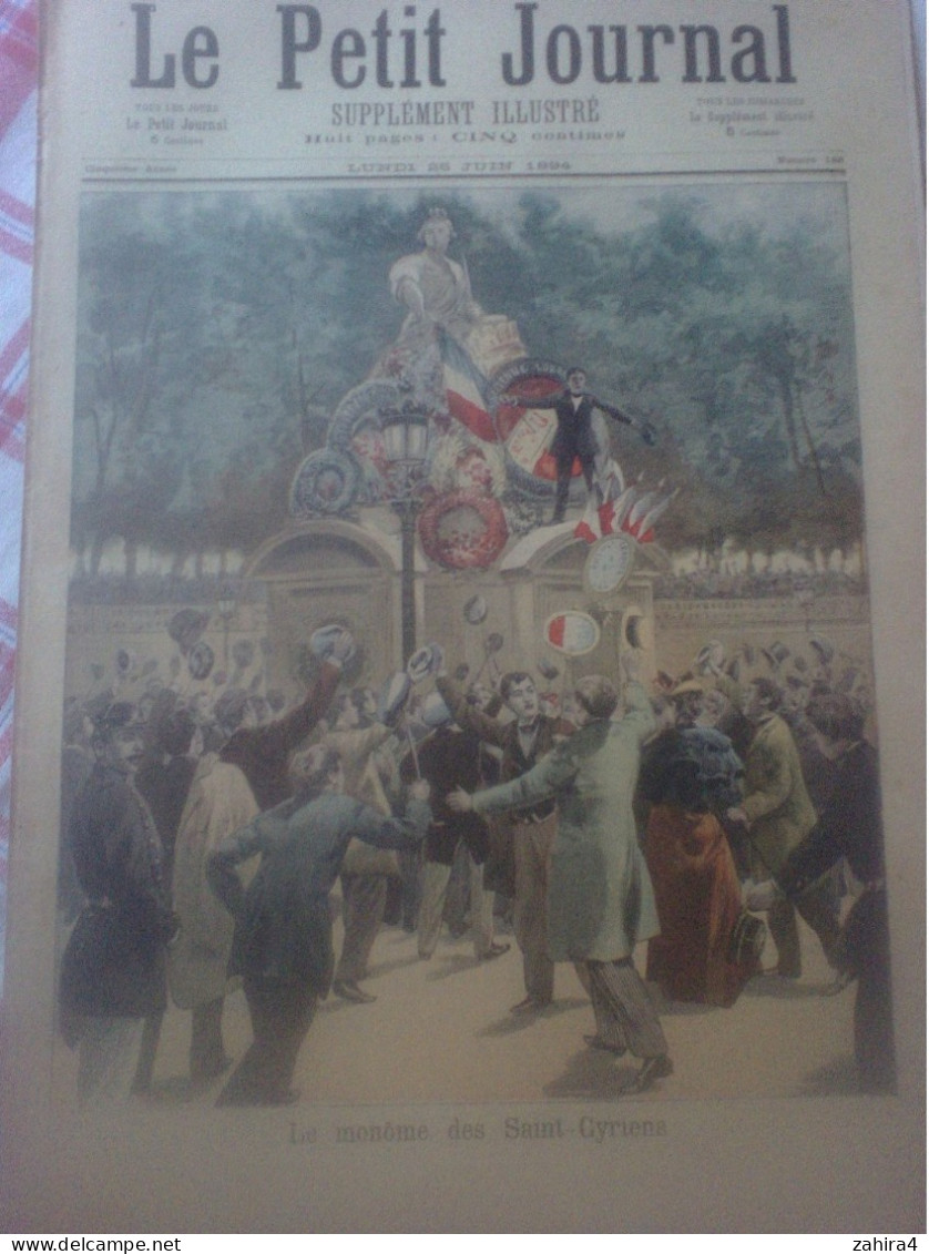 Le Petit Journal N°188 L Monôme Des St-Cyriens Remise Médaille D'honneur à Soeur Joseph Carte Congo Convention Africaine - Zeitschriften - Vor 1900