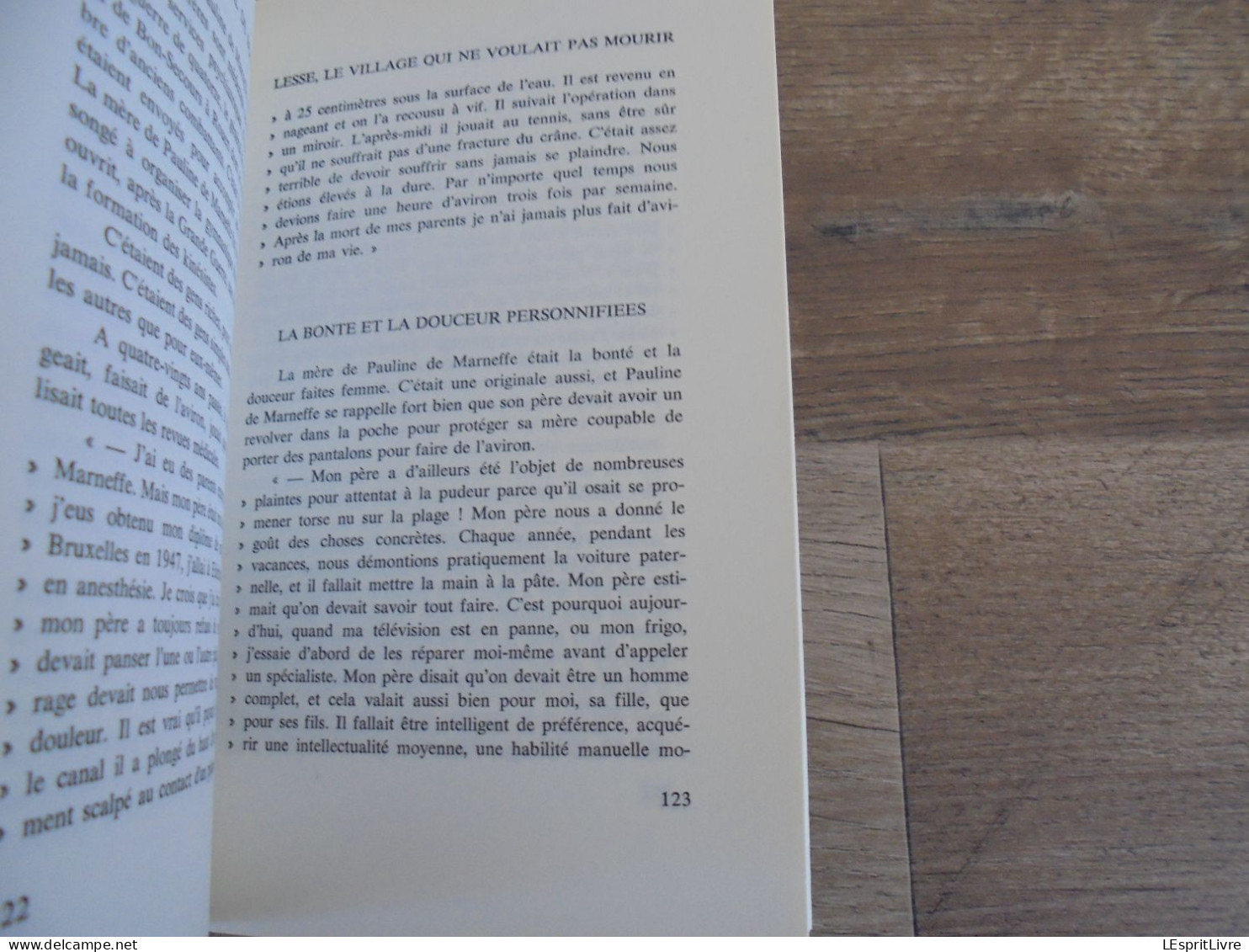 LESSE LE VILLAGE QUI NE VOULAIT PAS MOURIR Omer Marchal 1967 Epuisé Régionalisme Ardenne Redu Barrage Villageois