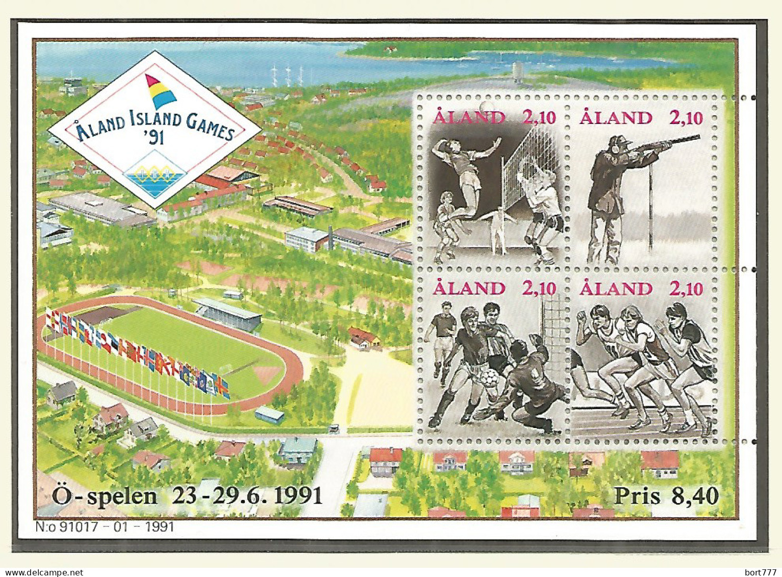 Aland Finland 1991 Year. Mint Block MNH (**) - Ålandinseln