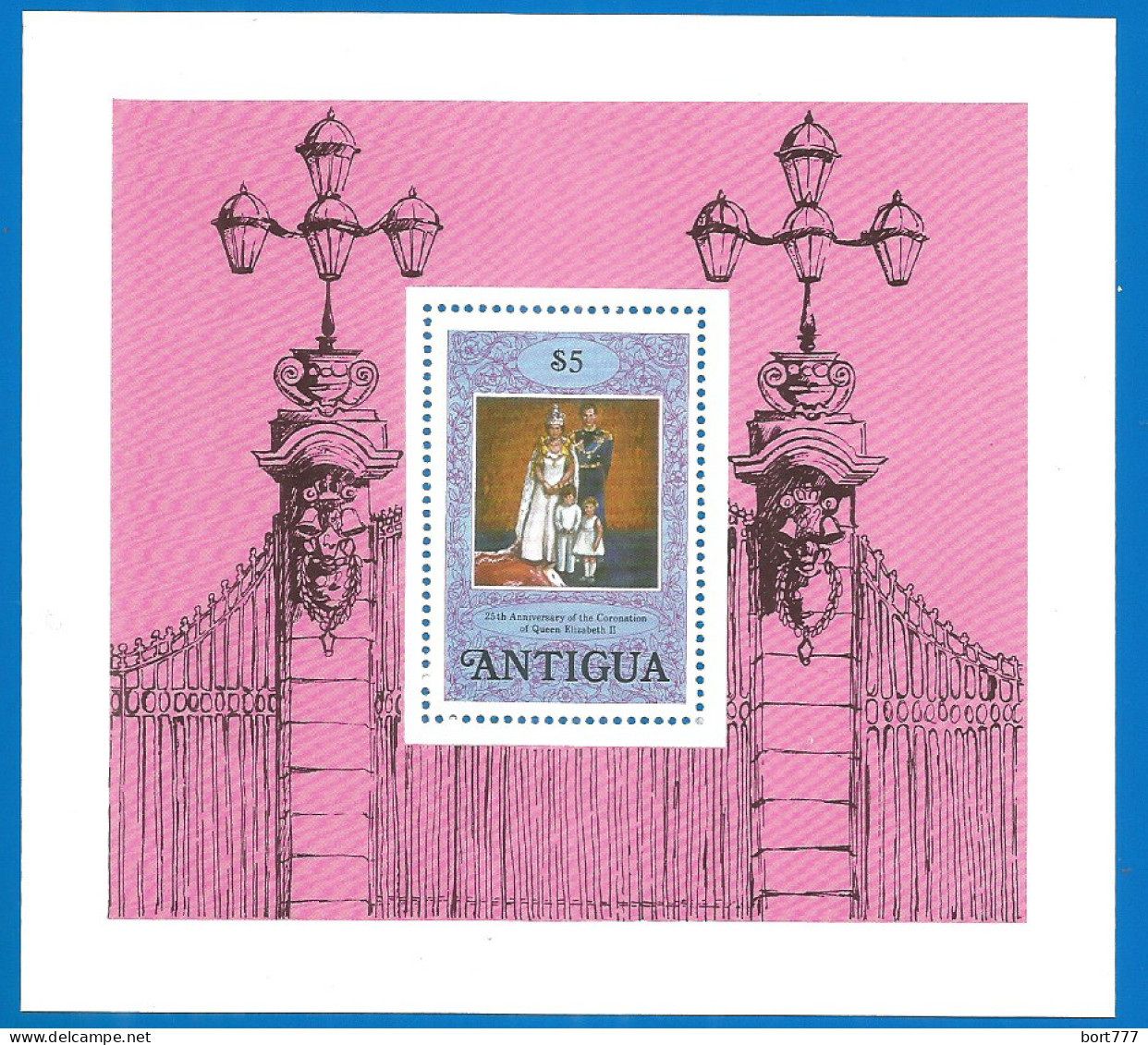 Antigua 1978 Year , Mint Block (MNH**)  Royal - Antigua Et Barbuda (1981-...)