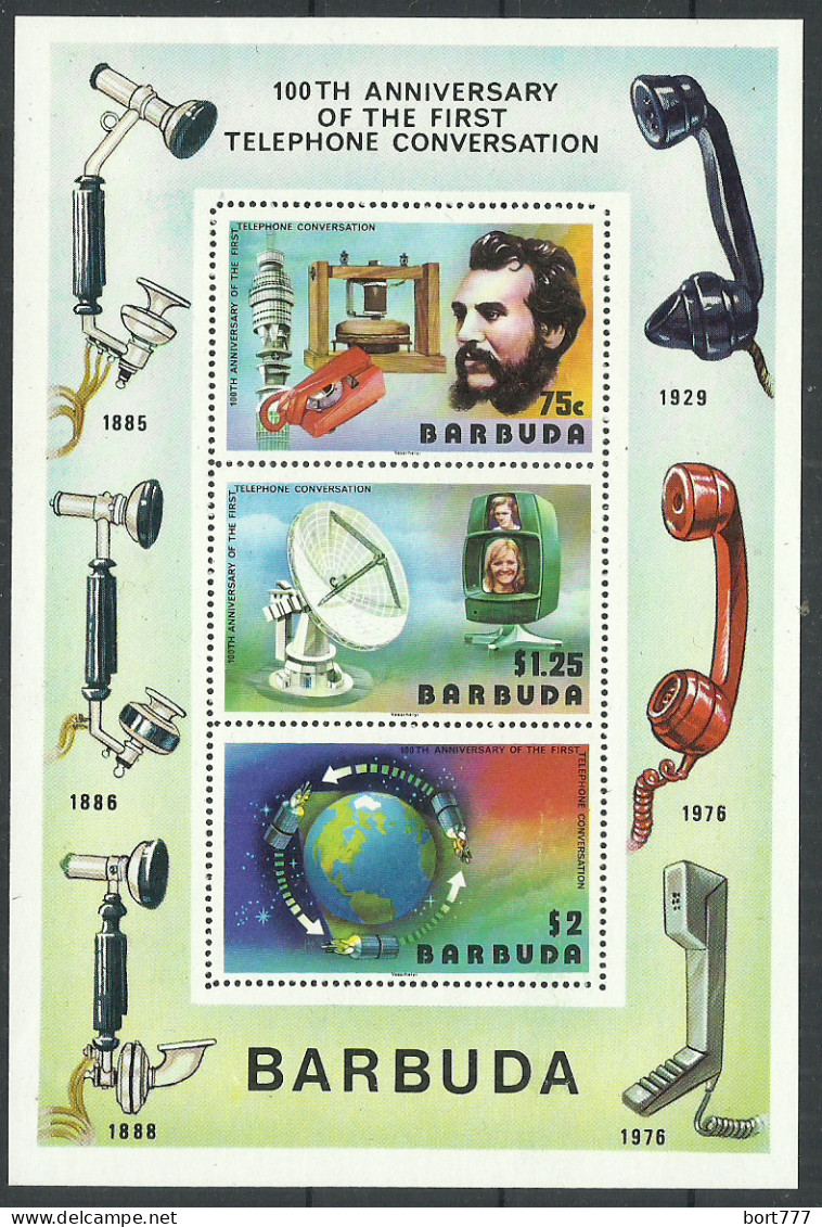 Barbuda 1976 Year , Mint Block (MNH**) Space - Antigua En Barbuda (1981-...)