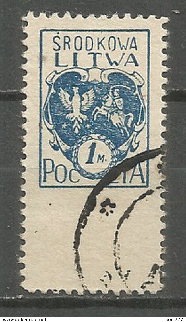 Central Lithuania 1920 Used Stamp - Lithuania