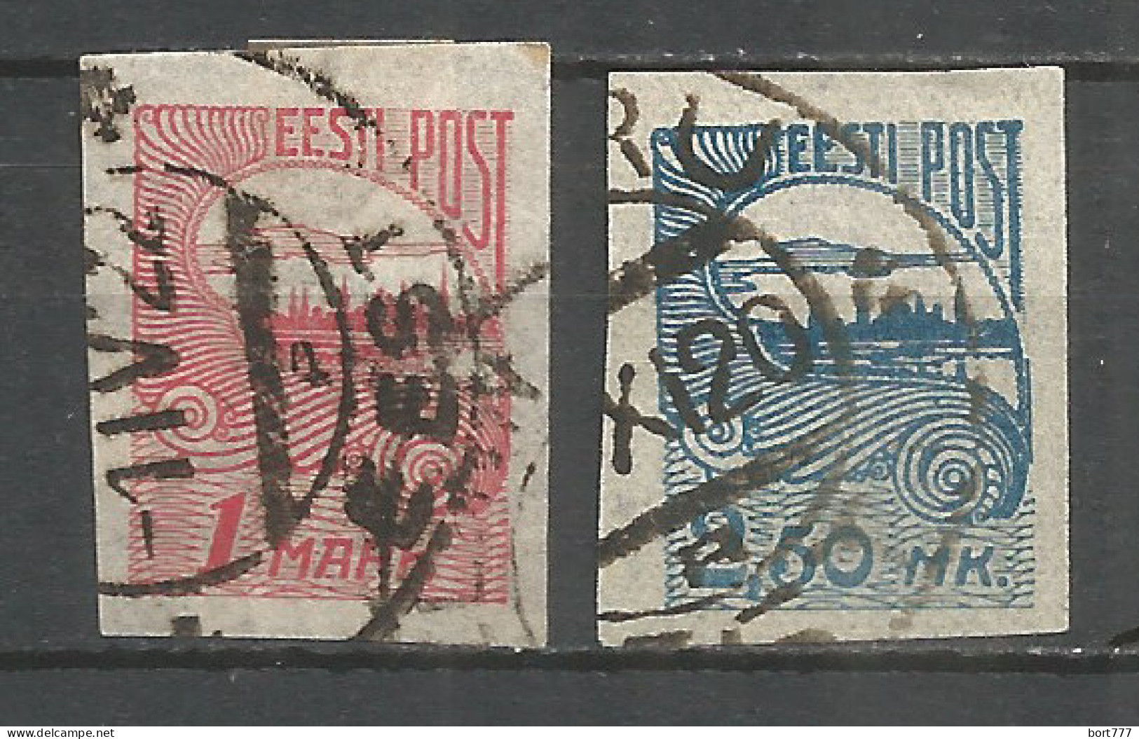 Estonia 1920 Year Used Stamps Mich.# 27-28  - Estonia