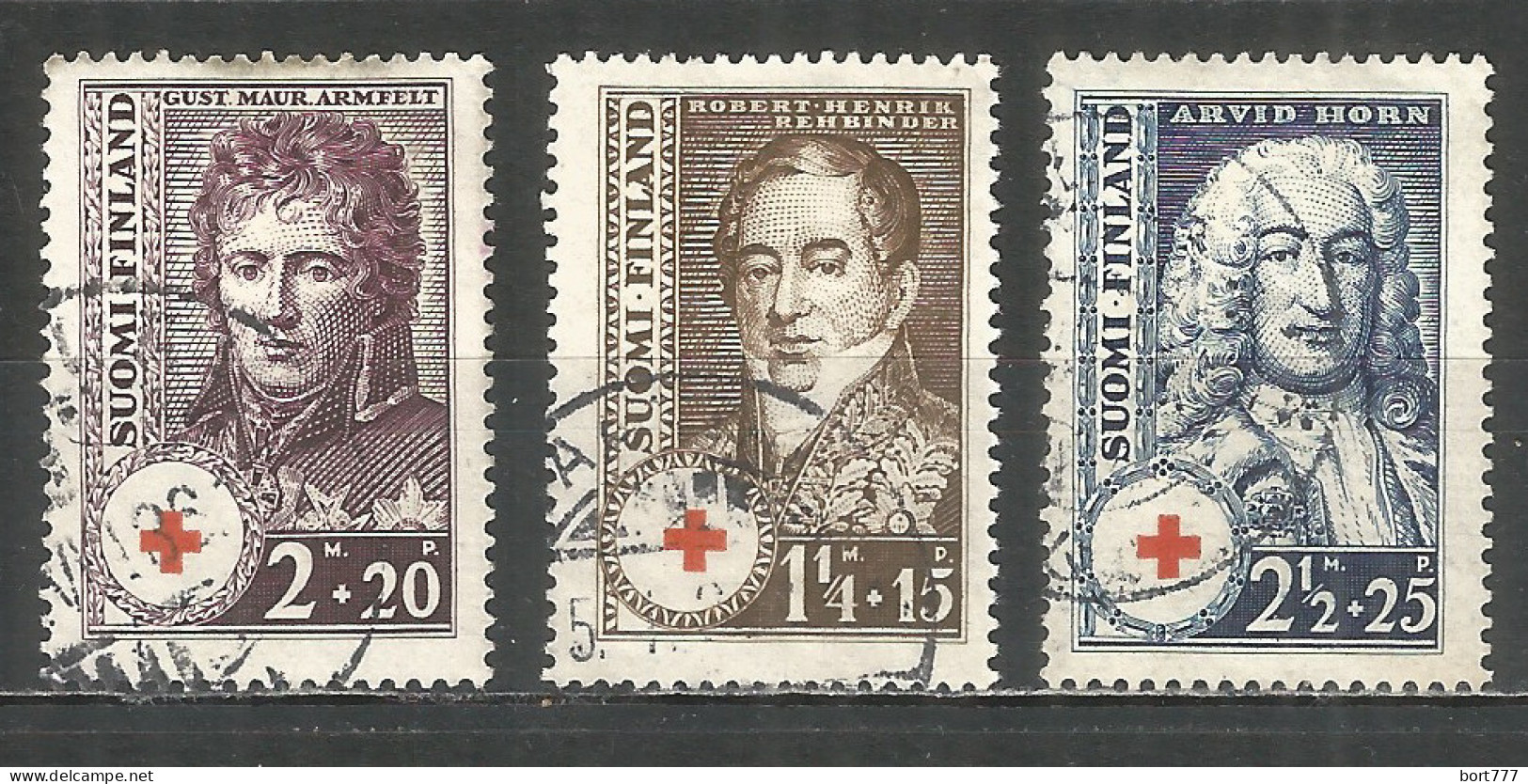 Finland 1936 Used Stamps Set Mi. 194-196 - Usados